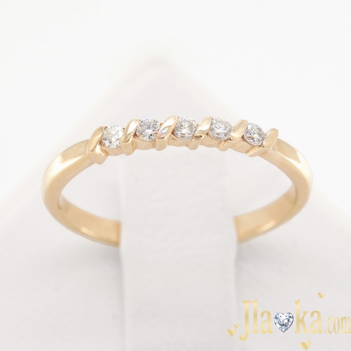 Золотое кольцо с бриллиантами Алиса
