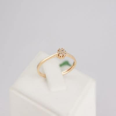 Золотое кольцо с бриллиантами Эмма