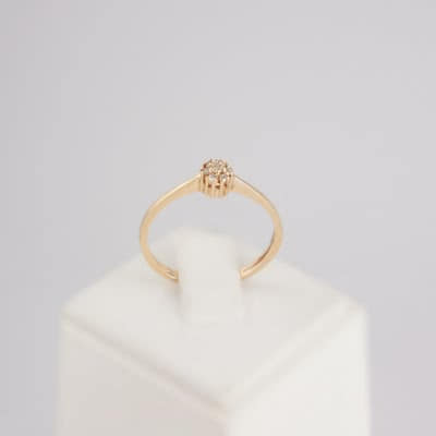 Золотое кольцо с бриллиантами Эмма
