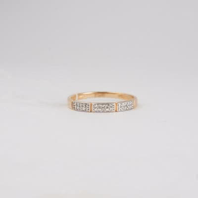 Золотое кольцо с бриллиантами Хейли