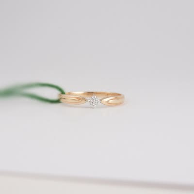 Золотое кольцо с бриллиантами Соломия