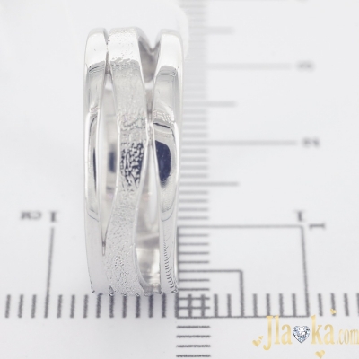 Серебряное родированное кольцо Аланис
