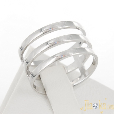 Серебряное широкое стильное кольцо Ашлин