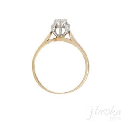 Золотое кольцо с бриллиантами Стефани