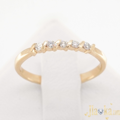 Золотое кольцо с бриллиантами Алиса