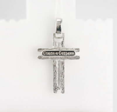 Стильный серебряный крест с распятием 3,11г