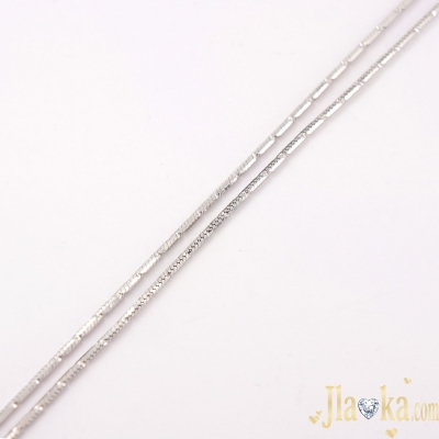 Серебряная цепочка плетения снейк с алмазной насечкой Ирэн