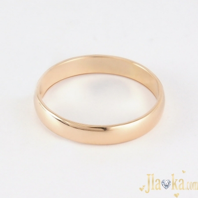 Золотое обручальное кольцо в красном золоте Чувство